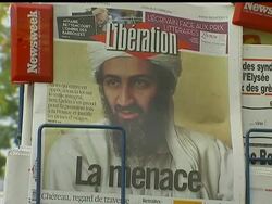 Security around Paris was increased early on Thursday following Osama bin Laden's threats to kill French citizens to avenge their country's support for the U.S.-led war in Afghanistan and a law that will ban face-covering Muslim veils. News Clip