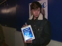 Nick Robinson at the Verge Launch Party in Park City, UT. 01/19/13. (Footage by WireImage Video/Getty Images Entertainment Video) Stock Footage