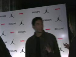Michael Jordan and Philips Electronics Launch of the Limited Edition Jordan MP3 Player Stock Footage