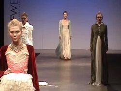 Models on the runway at Buenos Aires Fashion Week on February 23, 2011, in Buenos Aires, Argentina. (Footage by Meche Marmol/LatinContent/Getty Images) Stock Footage