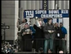 Super Bowl champions ticker-tape parade in New York Instructional Video