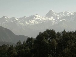 View of the Himalaya mountains Stock Footage