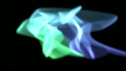 Abstract Digital Aurora Effect Computer Graphic rendered Stock Footage