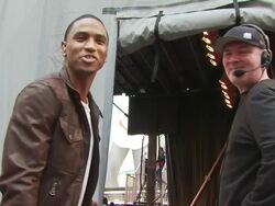 Trey Songz at the 13th Annual EIF Revlon Run/Walk For Women at New York NY. (Footage by WireImage Video/GettyImages) Stock Footage