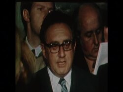 SYND 22 11 75  KISSINGER PRESS CONFERENCE IN WASHINGTON ON CHURCH COMMITTEE REPORT News Clip