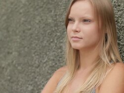 Sad girl Stock Footage