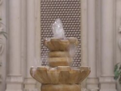 MS view of Running fountain / Marrakech, Morocco Stock Footage