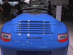 2011 Porsche Speedster montage Stock Footage