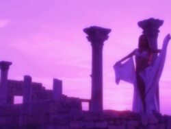 dance at the ancient ruins Stock Footage