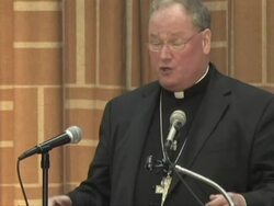 Archbishop Timothy Dolan on abortion Stock Footage