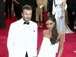 David Beckham, Victoria Beckham at 'Charles James: Beyond Fashion' Costume Institute Gala - Arrivals Stock Footage