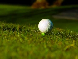 Golf Ball Hit Stock Footage