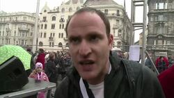 CLEAN: Tens of thousands rally against Hungarian government News Clip