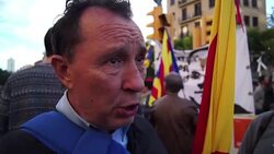 VOICED : Unas 750.000 personas marchan por liberacion de independentistas News Clip