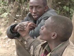 Kenyan Street Boys Stock Footage