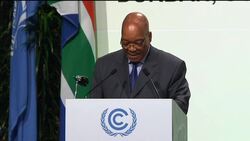 Zuma says climate change is "matter of life and death" at COP17 opening News Clip