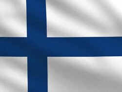 Finland flag Stock Footage