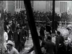 RUSSIAN TANKS IN BERLIN RIOTS News Clip