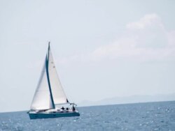 MS ZO Boat Crew On A Sailboat Stock Footage