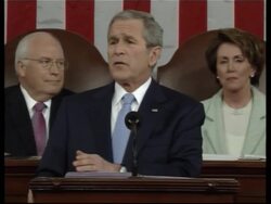Highlights of Bush's State of the Union speech on health, immigration, energy News Clip