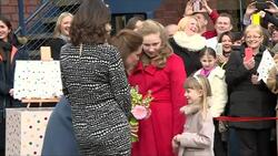 Catherine, Duchess Of Cambridge Unveiling Plaque News Clip