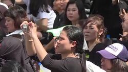 CLEAN : Rehearsal for the cremation ceremony of late Thai King News Clip