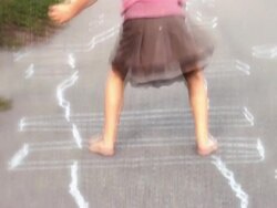 CU PAN A little girl blowing bubbles / Langley, British Columbia, Canada. Stock Footage