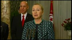 US Secretary of State Clinton meets President, news conference News Clip