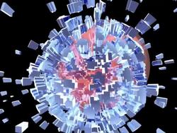 strange form HD alpha included Stock Footage