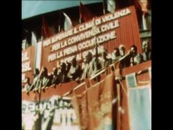 SYND 23 3 77 WORKERS ATTEND A RALLY ON ONE DAY GENERAL STRIKE IN ROME News Clip