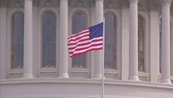Stars and Stripes in front of Capitol Building News Clip
