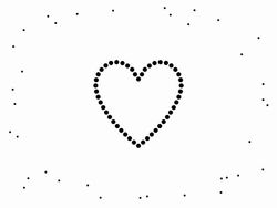 HEART / MAN - alternate, pure black dots (LOOP) Stock Footage