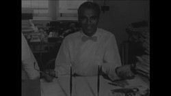 CAN778 FILE FILM OF PREMIER CHEDDI JAGAN BEING INTERVIEWED IN BRITISH GUIANA News Clip