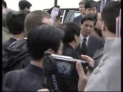 USA: ARRIVAL OF CHINESE PREMIER ZHU RONGJI News Clip