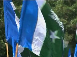 Demo against French vote to ban burqa-style Islamic veils Instructional Video