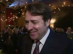 INTERVIEW - Jonathan Ross on Pub Quizzes, the BAFTAs, Jane Goldman and Kingsmans at Centrepoint Ultimate Pub Quiz on 3rd February 2015 in London, England. Stock Footage