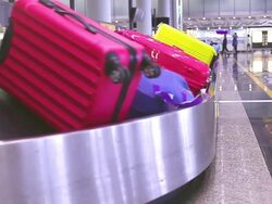 HD:Baggage belt. Stock Footage