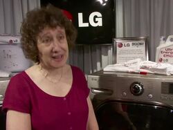 INTERVIEW: Susan Sampliner talks about how Theater shows produce dirty laundry  Stock Footage