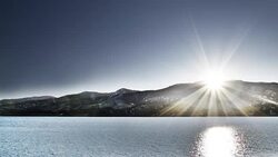 Sun and river Stock Footage