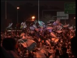 After losing 4-0 to Germany, Maradona and the national team return News Clip