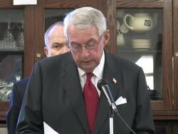 Charles Hynes on Brownsville Anti-Violence grant Stock Footage