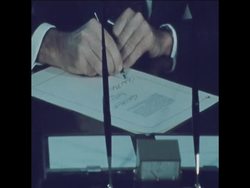 SYND 16-12-73 PRESIDENT RICHARD NIXON SIGNS DAYLIGHT SAVING BILL News Clip