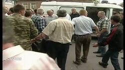Bodies Being Carried During Beslan Siege News Clip