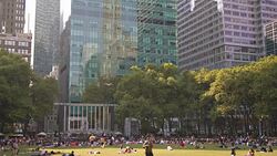 Buildings from central park Stock Footage