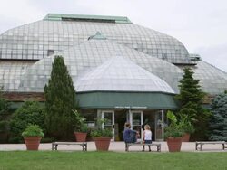 WS Lincoln Park Conservatory Stock Footage
