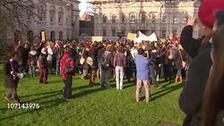 Student protests in Cambridge News Clip