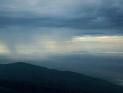 T/L clouds from Gunung Summit Stock Footage