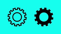 Gear - Vector Animate Stock Footage