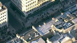 Aerials of Women's March in London News Clip