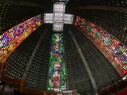 ATMOSPHERE - Preparations for World Youth Day & Pope Francis' Visit on June 25, 2013 in Rio de Janeiro, Brazil. (Origlia Video/Footage by Getty Images) Stock Footage